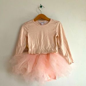 Safari Set / Sutton Tutu Short w/ metallic ribbed shirt - Ballet Pink